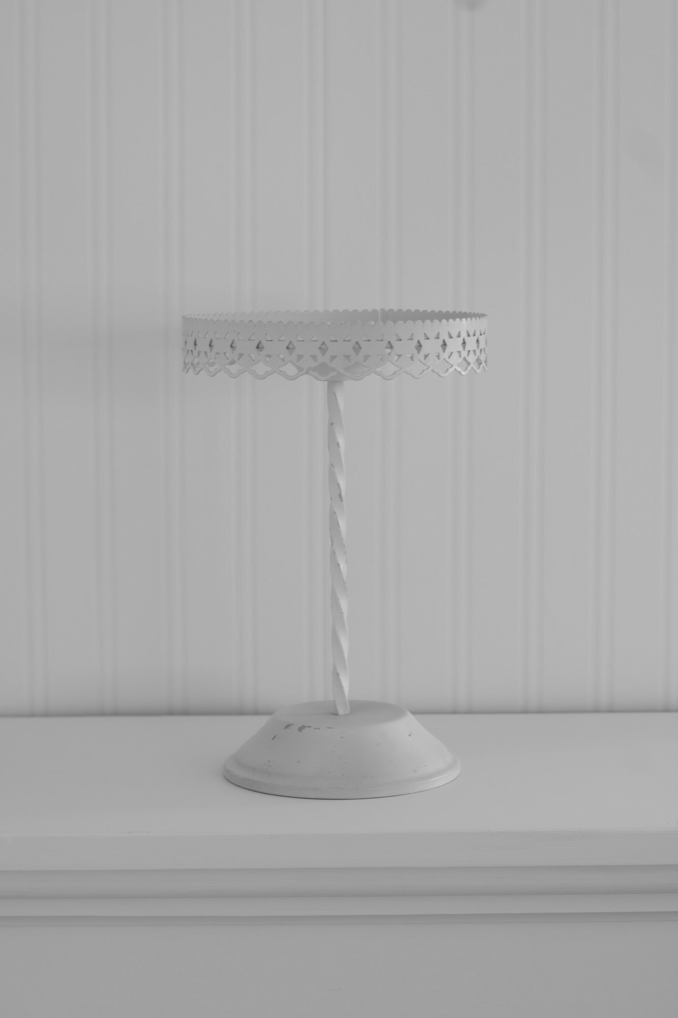 Decorative Cake Stand with laced edge tall