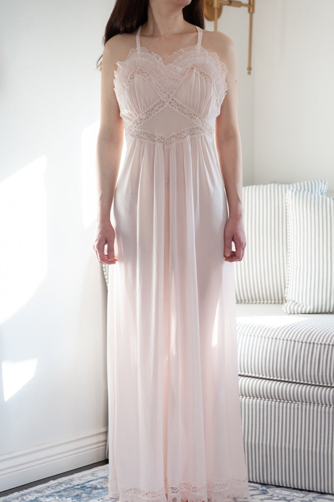Vintage Harvey Woods Peignoir Night Dress Set 1