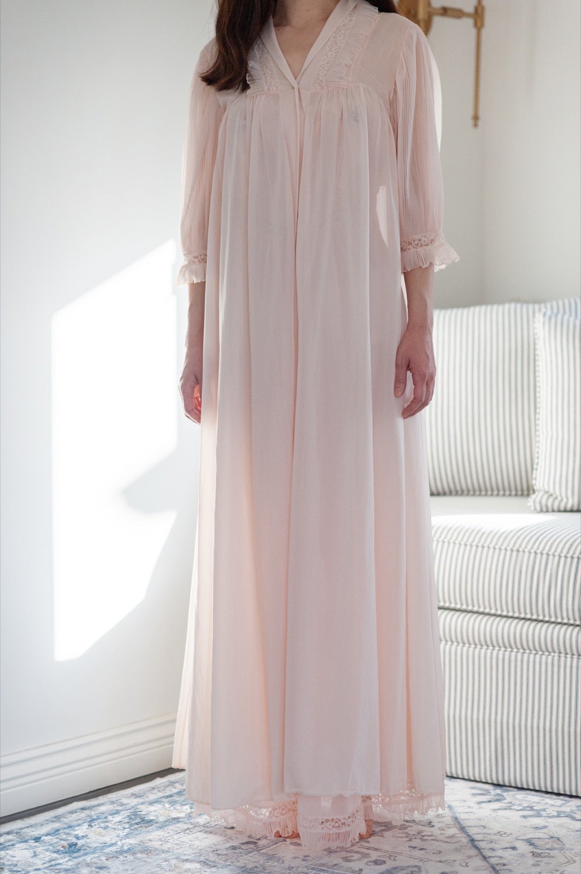 Vintage Harvey Woods Peignoir Night Dress Set 3