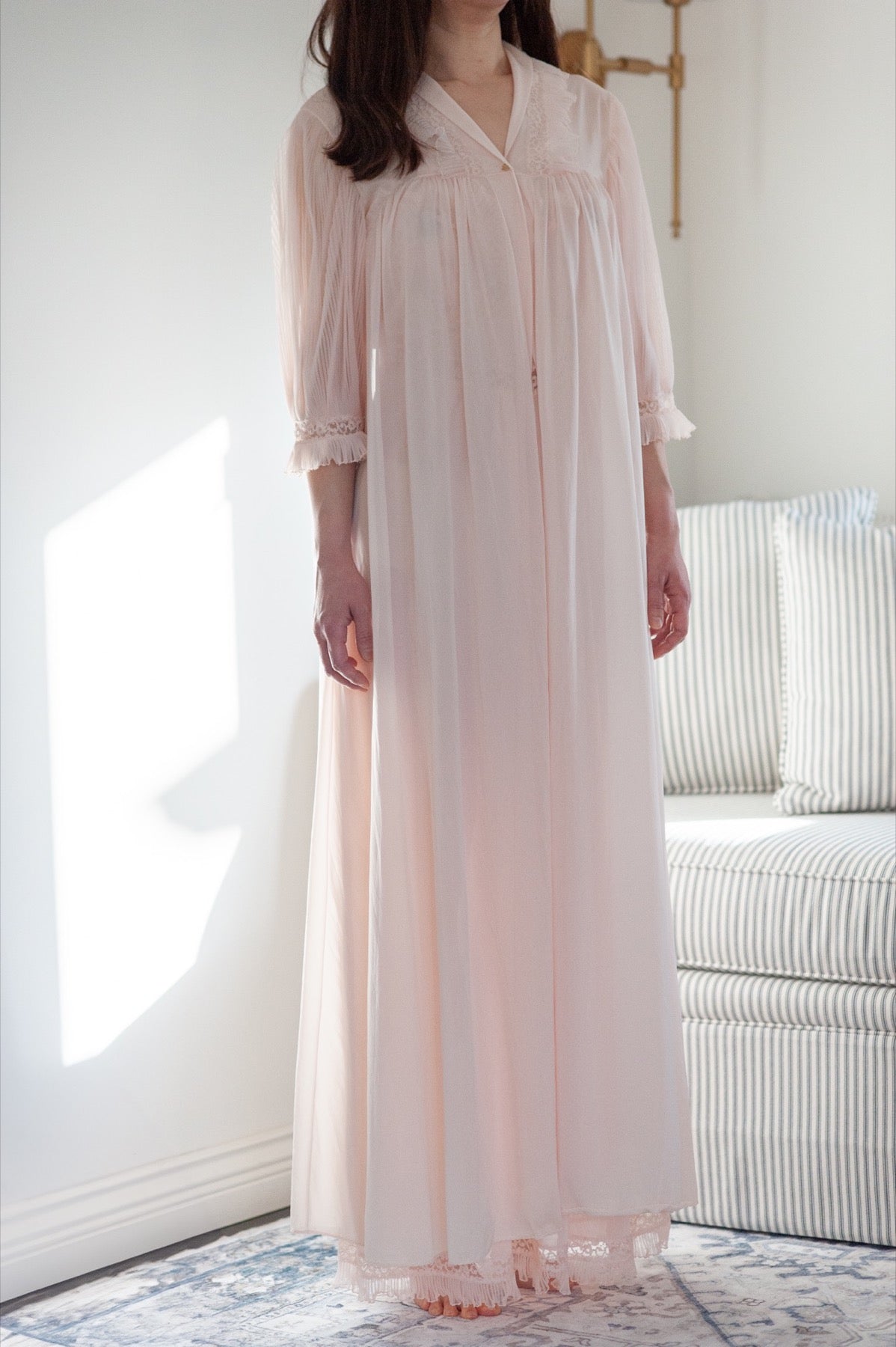 Vintage Harvey Woods Peignoir Night Dress Set 4