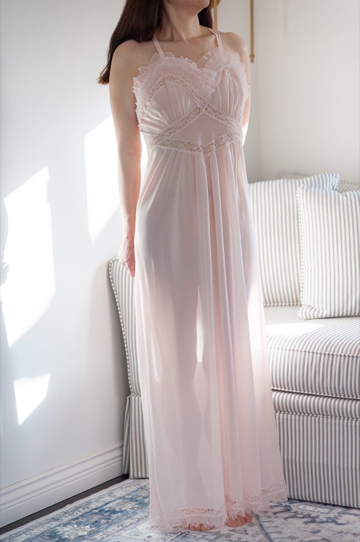 Vintage Harvey Woods Peignoir Night Dress Set 2