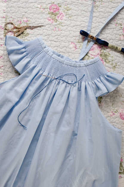 Ready to Smock Pleated Dress Kit. Unique gifts for little girls. does not include DMC threads.